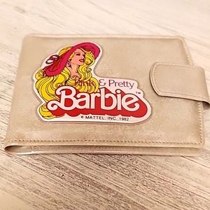 Mattel Barbie Pink & Pretty Vintage Wallet Excellent Condition Beige